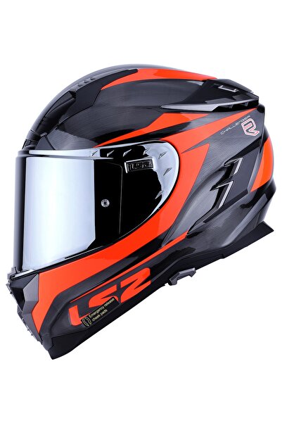 LS2 Challenger Cannon Jeans-turuncu Kask