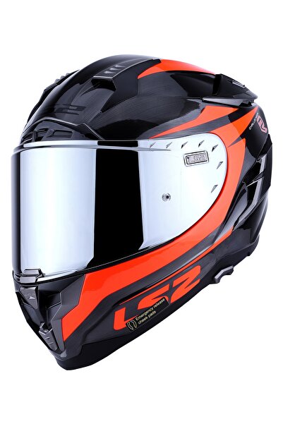 LS2 Challenger Cannon Jeans-turuncu Kask