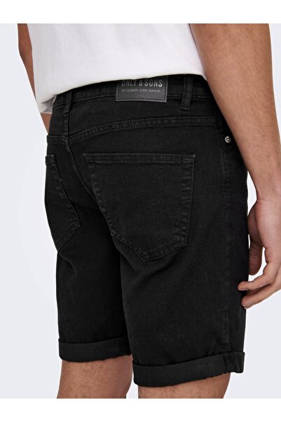 Only & Sons Only&sons Чоловічі шорти Onsply Чорні 4328 Шорти 22024328