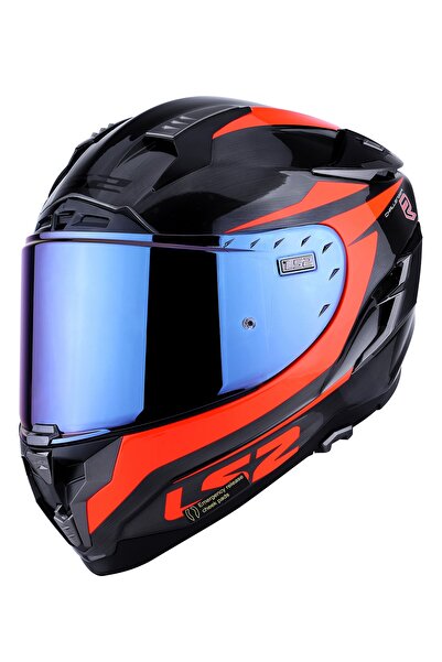 LS2 Challenger Cannon Jeans-turuncu Kask