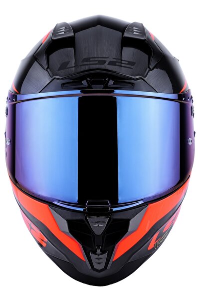 LS2 Challenger Cannon Jeans-turuncu Kask