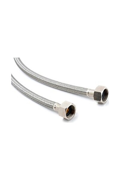 ACAR Klozet Bağlantı Çelik Ara Boru, 70cm Flex Hortum 3/8