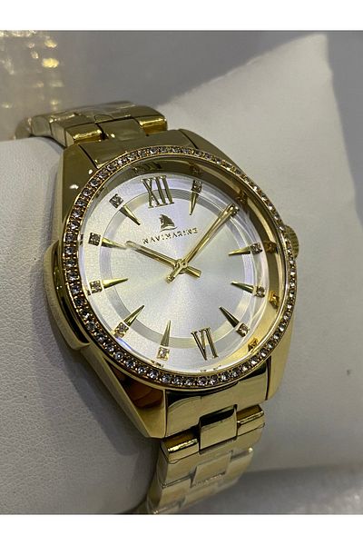 Navimarine Gold Stone Women's Wristwatch 36 Mm