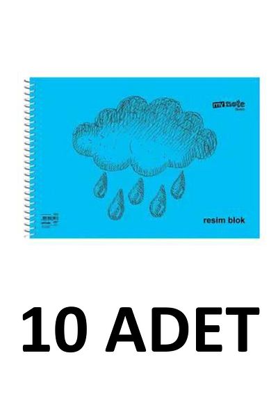 Mynote 10 Pieces Large Size 35x50 Cm Picture Book 30 Sheets Plastic Cover Spiral Mixed Color