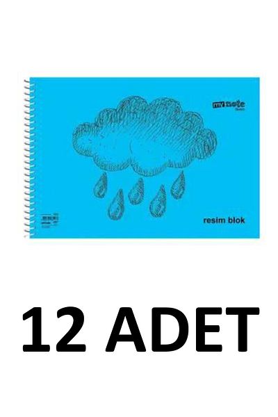 Mynote 12 Pieces Large Size 35x50 Cm Picture Book 30 Sheets Plastic Cover Spiral Mixed Color