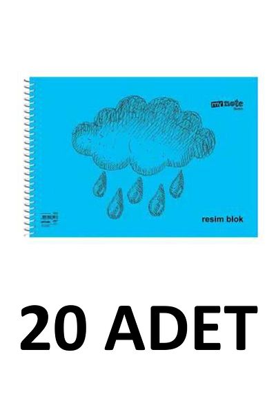Mynote 20 Pieces Large Size 35x50 Cm Picture Book 30 Sheets Plastic Cover Spiral Mixed Color