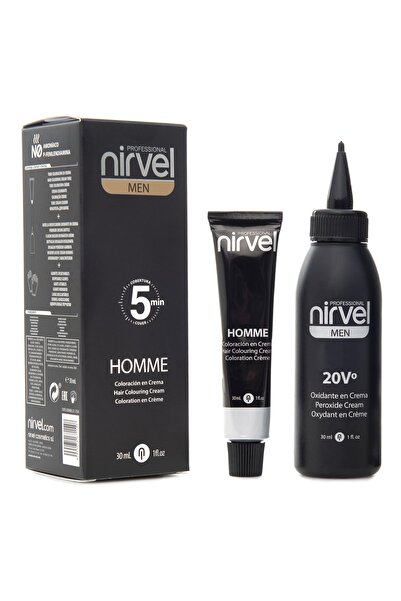 NİRVEL Men Homme Gray Erkeklere Özel Saç Boyası Açık Kahve 30 Ml Goldwell Men...