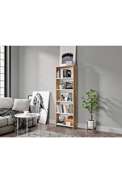Baby Darling %100 Mdf Akustik Kitaplık Meşe-beyaz