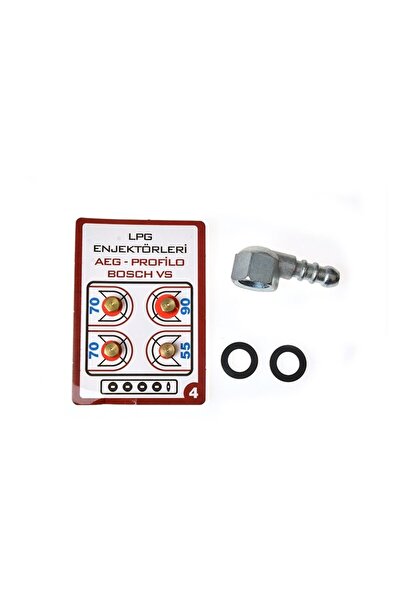 Ermiya Lpg Enjektör Ocak Memesi Dirsek Dönüşüm Seti Tüm Markalar Için
