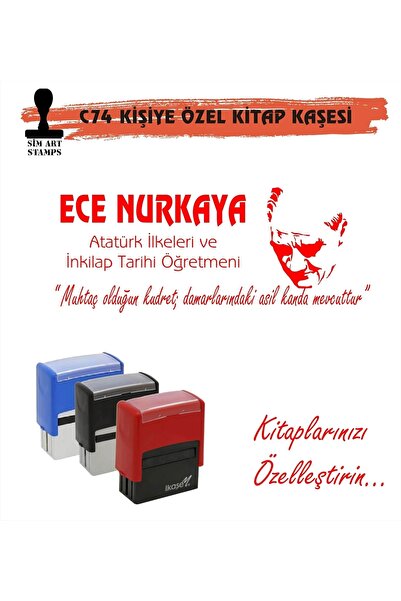 Kaşem Kitap Kurtlarına Ve Öğretmenlere Özel Kitap Kaşesi C74
