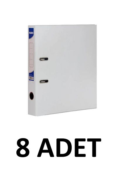 Noki 8 bucăți dosar alb din plastic îngust