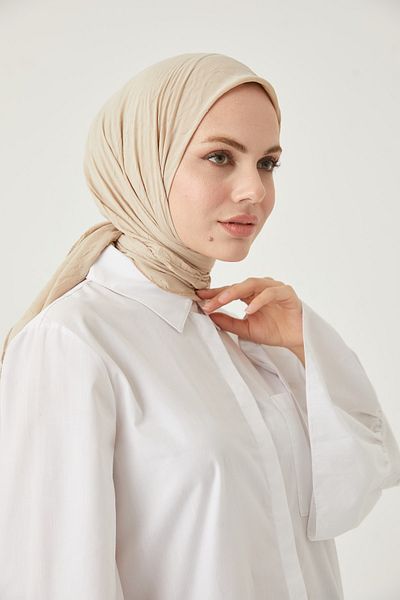 FRESCO SCARFS Γυναικείο Κασκόλ μπαμπού Hijab *πέτρα