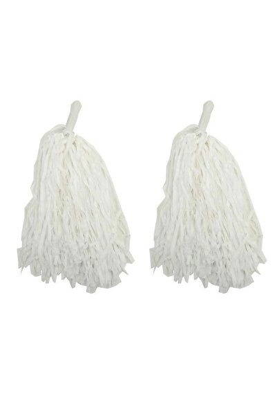 Happyland Beyaz Renk Amigo Gösteri Ponponu 23 Nisan Beyaz Ponpon Seti 1 Çift ...