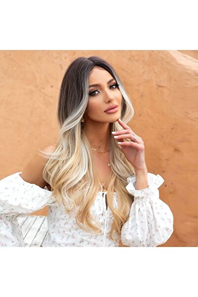 8 Kadına Dair Herşey Exclusive Luxury Siyah Platin Ombreli Peruk