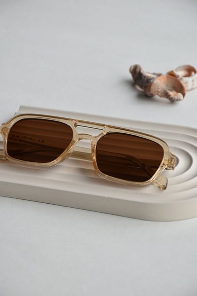 LOOKUP Women's Sunglasses Honey Color Unisex
