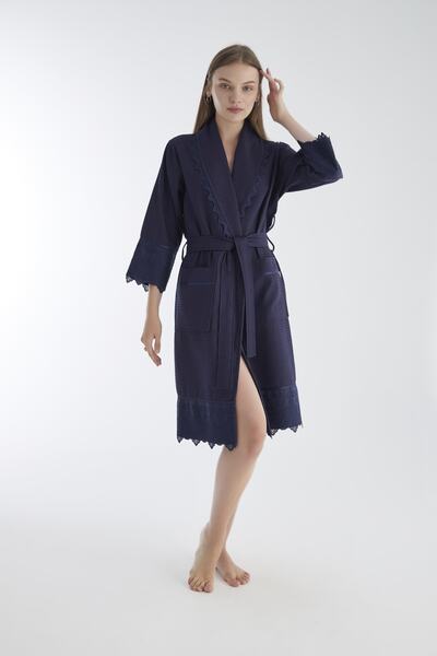 Nuşa Rochie scurtă din dantelă Pique Bamboo Bumbac
