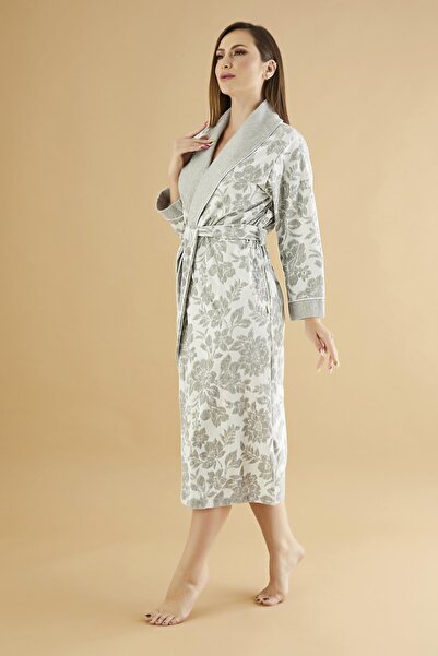 Nuşa Jacquard Lakoste Bamboo Cotton Dressing Gown