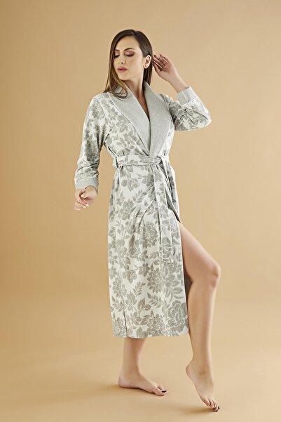 Nuşa Jacquard Lakoste Bamboo Cotton Dressing Gown