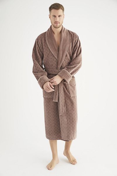 Nuşa Ανδρικό μπουρνούζι Jacquard 100% Cotton