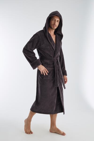 Nuşa Ανδρικό μπουρνούζι από βαμβακερό μπαμπού Triga Curl Racing Speed