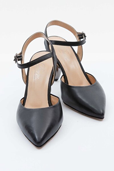 DUYGUSHOESBAG Women's Genuine Leather Low Heel Stiletto
