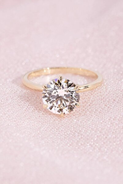 Crystal Diamond Zirconia Kadın 1.45 Karat Tektaş Yüzük