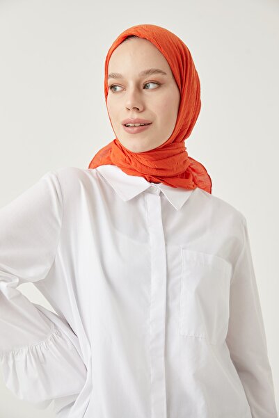 FRESCO SCARFS Women's Hijab Bamboo Crochet Scarf*orange