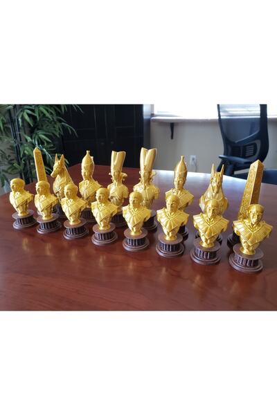 TuransoyCraft Antik Eski Mısır Satranç Takımı Taşları