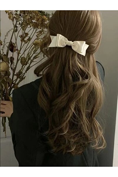 CSR AKSESUAR Cataramă din satin de mătase cu fundă dublu strat