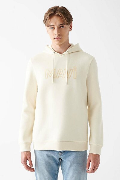 Mavi Baskılı Açık Bej Erkek Sweat 0610941-70055