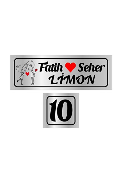 Lim10 Online 2'li Set Figürlü Kapı Isimliği, Kapı Numarasıi Kp4