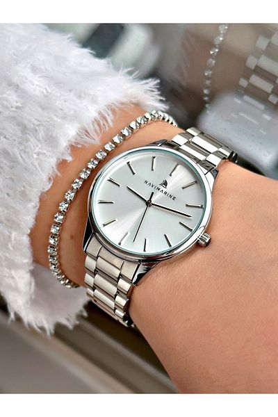 Navimarine Steel Cord Women's Wristwatch + Bracelet Gift