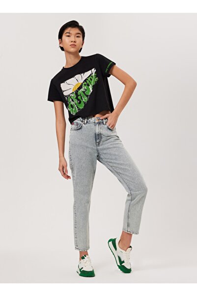 Lee Cooper بنطلون جينز نسائي عالي الخصر وضيق الساق مقاس 232 Lcf 121015 Marlyn...