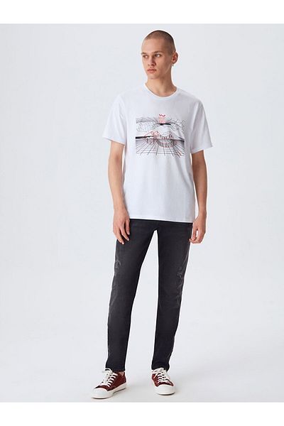 Ltb T-Shirt - Weiß - Regular Fit