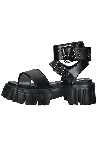 Buffalo Sandalette - Schwarz - Flacher Absatz