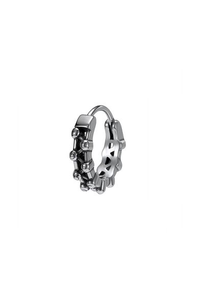Viking Special Design Modern Design Snap Ring 316l Steel Men's Earring