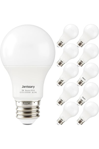 Janissary 10 Adet 9 Watt Led Ampul Beyaz Renk 100 Watt Eşdeğerli