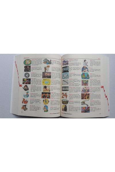 MK 4 قواميس إنجليزية إنجليزية عملاقة 10,000 كلمة - 10,000 صورة - مقاس A 4 - 592 صفحة - ملونة
