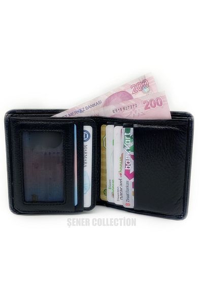 DeLaCour Genuine Leather Men's Wallet - Premium Quality Wallet - 11 Card Capacity - Special Boxed