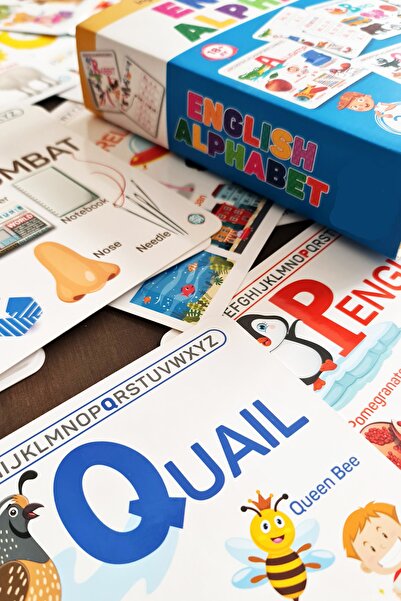 metafortoys Yaz Sil Ingilizce Alfabe Kartları