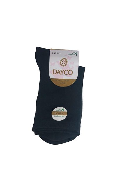 DAYCO Șosete de damă negre fără sudură din bambus