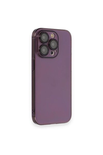 UnDePlus Apple Iphone 14 Pro Kılıf Hard Fit Şeffaf Sararmaz Lensli Kapak