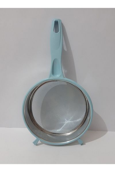 renkli çiçekler Metal Strainer with Plastic Handle