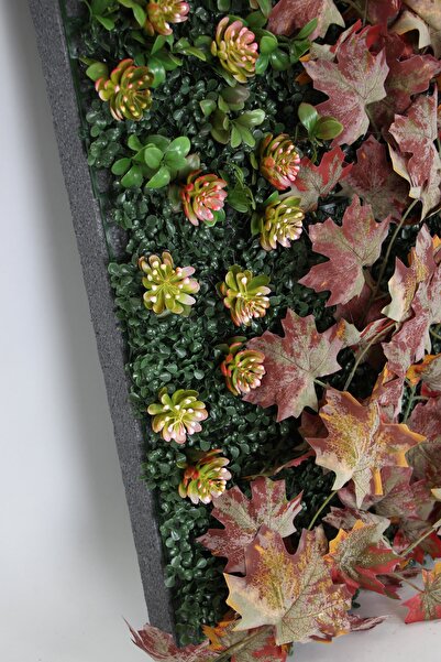 Yapay Çiçek Deposu Yapay Dikey Bitki Hazır Duvar Paneli 50x100 Cm Model 8