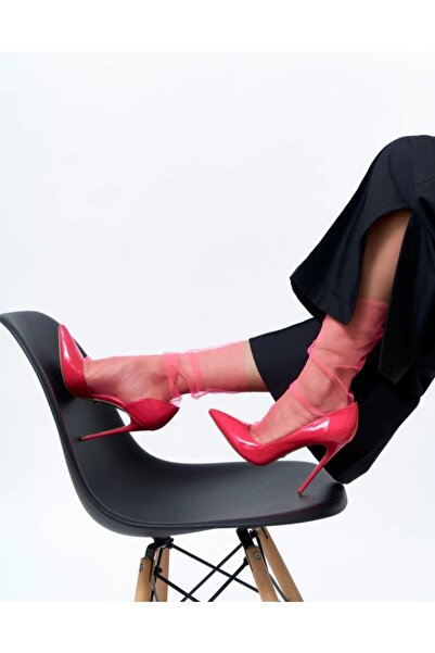 es moda shop Салса вечерни тюлени чорапи къси неоново розови