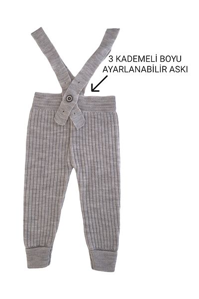 gogo bici Flexible Knitwear Salopet Tights - Cross Strap, Adjustable Length Jumpsuit Baby Kids