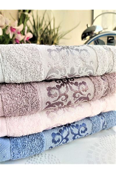 Z&N STYLE Mama Mea Curl Jacquard 70x140 Cm. Set de 4 prosoape de baie