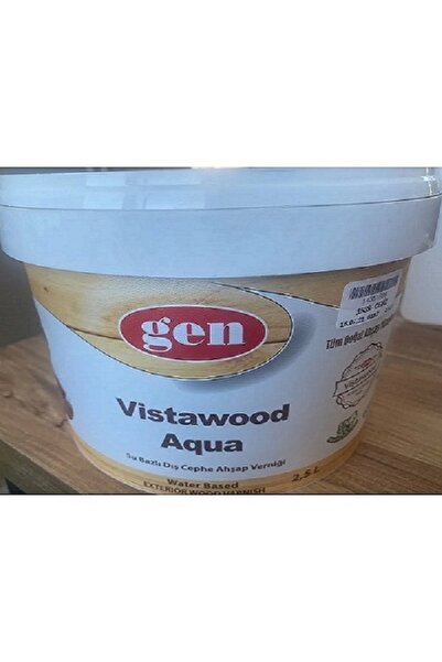 gen Aqua Vistawood Su Bazlı Dış Cephe Ahşap Verniği