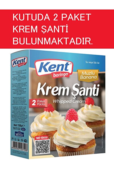 Kent Boringer Krem Şanti Muzlu 75 gr 2'li Paket