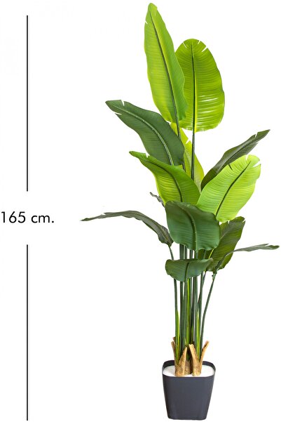 Herdekora Yapay Starliçe Ağacı Gerçek Dokulu 13 Yapraklı Yeşil 165 Cm.